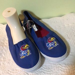 KU slip on tennies